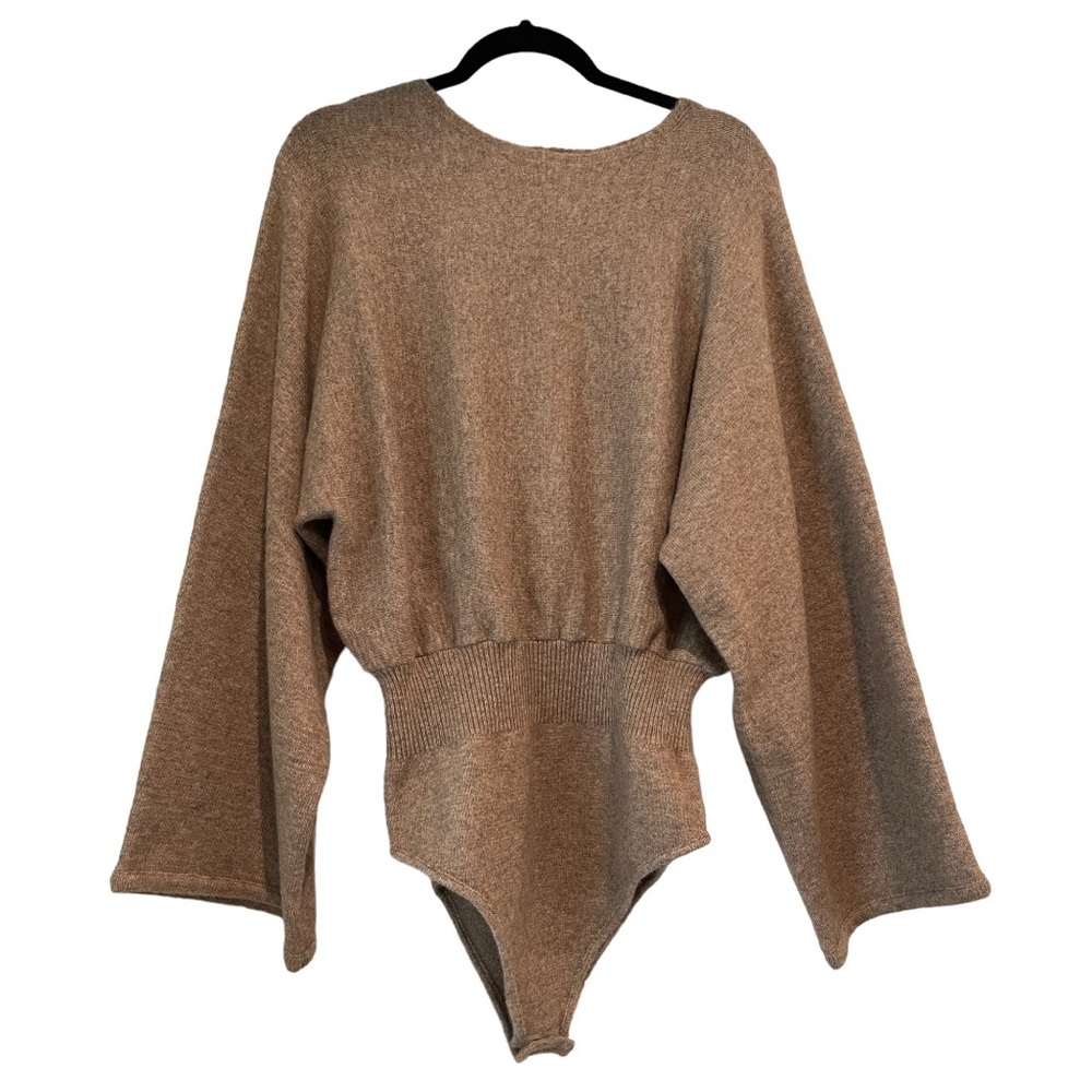 NWOT- Crew Neck, Long Sleeve Sweater Bodysuit, Large